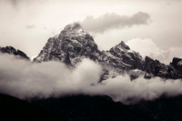 Grand Tetons from Gros Ventre Rd - zoomed in more